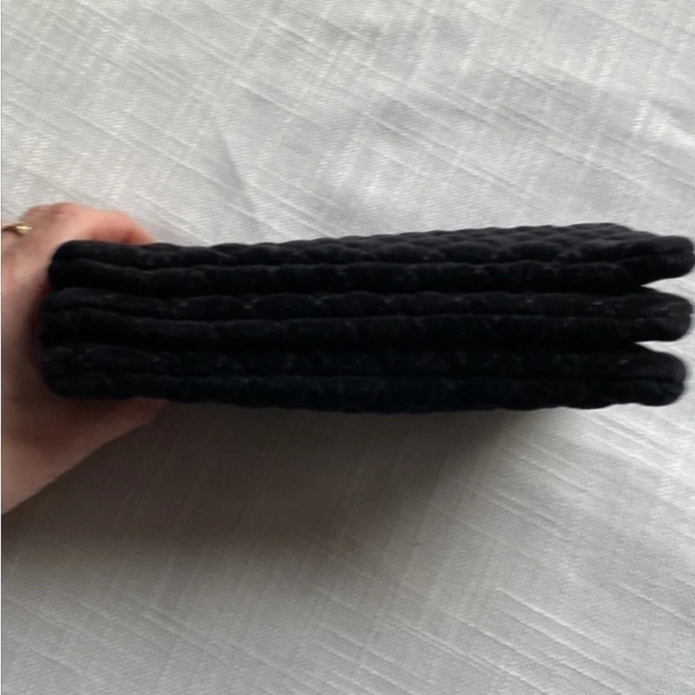 Semperlel clutch in black velvet - Picture 5 of 8